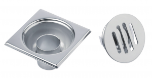 Siphon de sol Tout INOX 100 x 100 mm Siphon de sol Tout INOX 100 x 100 mm