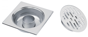 Siphon de sol Tout INOX 150 x 150 mm Siphon de sol Tout INOX 150 x 150 mm