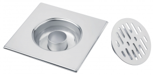 Siphon de sol Tout INOX 200 x 200 mm Siphon de sol Tout INOX 200 x 200 mm