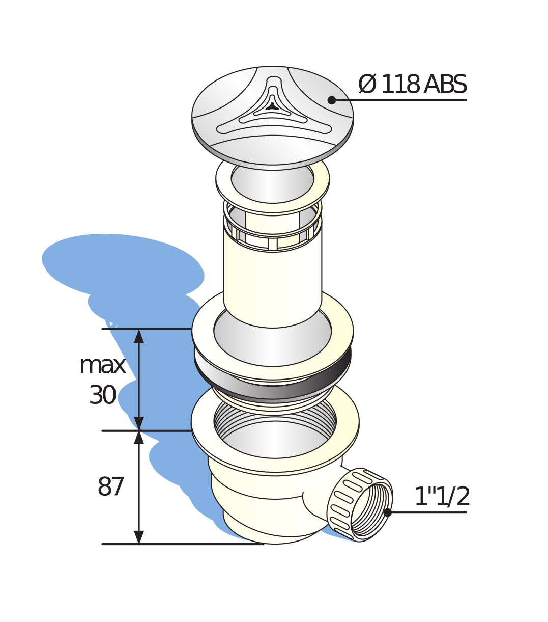 Bondes de douche Grandsire