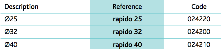 Rapidoflex articulated hose - ringed PP