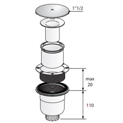 bonde-de-douche-sortie-verticale